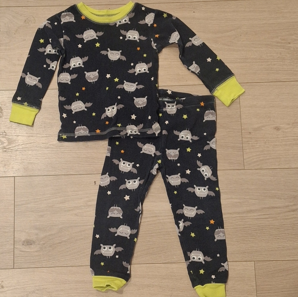 5/$25 Carter's Halloween Owl Pajama - Gray and
